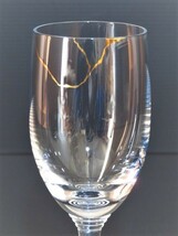 【 2個 セット 】ベネチアングラス風　ワイングラス ★ 口径6 × 高さ16.5 cm　＆　ホワイトグラス ★ 口径5 × 高さ15 cm_画像9