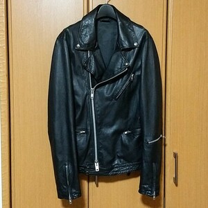 monkey time UNITED ARROWS ダブルライダースジャケット M 36 38 黒 ブラック ルイスレザーズ lewis leathers サイクロン 666