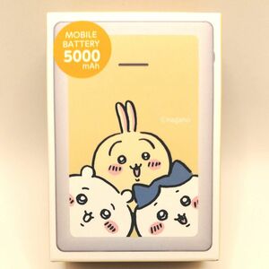 ちいかわ　モバイルバッテリー　ジャンプ　5000mAh　うさぎ　ハチワレ　ちいかわ