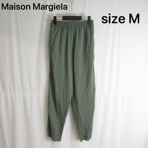 MM6 Maison Margiela シルク イージーパンツ スラックス 36 Mサイズ メゾンマルジェラ モード ウエストゴム