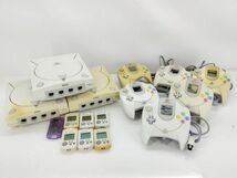 S/ ★1円スタート★ SEGA セガ Dreamcast ドリームキャスト 本体 3台 HKT-3000 HKT-3020 コントローラー 6点 まとめて 現状品 NY-1425_画像1