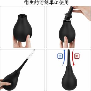 ブラック Generic 浣腸器 アナル洗い 280ml 手動ポンプ式 浣 腸器 逆流防止 男女兼用 洗浄器具 ローションなし ブの画像5