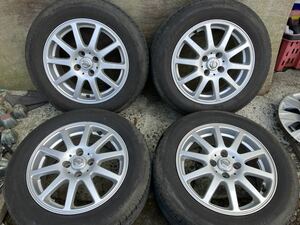 日産純正 アルミホイール 15×6J 約+40 4H PCD100 ハブ径60 BS NEXTRY 185/65R15 22年製 4本　