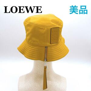 ロエベ LOEWE アナグラム フィッシャーマンハット バケットハット　レザー