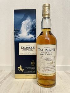 1円スタート 送料無料 タリスカー 18年 新品未開栓箱付 700ml 45.8% TALISKER 18YO SINGLE MALT SCOTCH WHISKY MHD モエヘネシーディアジオ