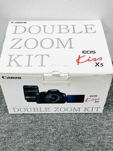 IYS65904 Canon キヤノン EOS KISS X5 ダブルズームキット デジタル一眼カメラ 箱付き 現状品