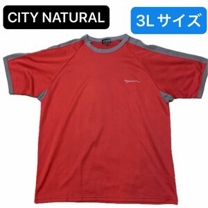 CITY NATURAL 半袖Tシャツ 3Lサイズ 赤系 Active Time