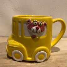 ピンクパンサー　The Pink Panther　マグカップ　車　加藤工芸　小物入れ　容器　陶器　雑貨　置物　ビンテージ　レトロ　管理001_画像1