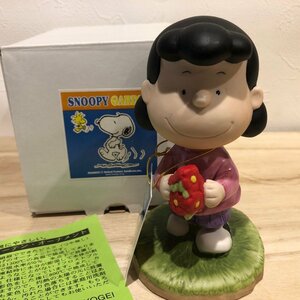 箱・タグ付き　デッドストック　ルーシー　ガーデンオーナメント　加藤工芸　スヌーピー　Snoopy　ピーナッツ　雑貨　陶器　置物　管理001