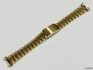  rug width :19mm Gold President bracele wristwatch belt metal breath [ Rolex ROLEX correspondence Submarine Date Just and so on ]