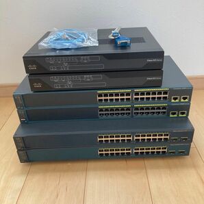 【CCNA、CCNP】6台Cisco891FJ、L3 3750 、L2 2960