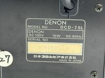 ★DENON デノン DCD-7.5L CDプレーヤー 管理番号02009_画像8