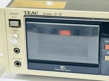 ★TEAC ティアック C-3 カセットデッキ 通電確認のみ 現状品 管理番号02042_画像2