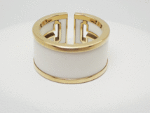 ティファニー Tiffany & Co. T カットアウト リング 指輪 K18YG 11.5号 AU750 ホワイト セラミック 箱付 送料無料！！_画像3