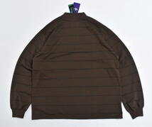 【送料無料】新品 ノースフェイス パープルレーベル フィールド ストライプド モックネック M NT6353N Mocha Field Striped Mockneck_画像2