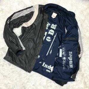 美品 ディーゼル DIESEL 裏地 総柄 ナイロン トラック ジャケット ジャージ XL メンズ