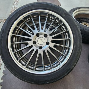 ☆バリ山☆ SSR エグゼキューター EX03 19インチ 30系アルファード タイヤ4本セット 245-45R19 5穴 114.3 ロックナット有りの画像8