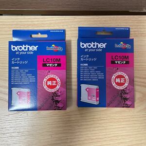 【brother純正】インクカートリッジマゼンタ LC10M 対応型番:MFC-5860CN、MFC-880CDN/CDWN、MFC-870CDN/CDWN他×2個セット