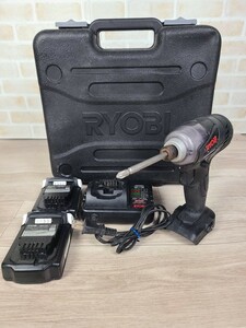 リョービ(RYOBI) 充電式インパクトドライバ 18V BID-1805　バッテリー２個　充電器　ケース