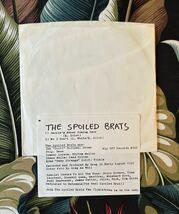 Spoiled Brats 7inch Jackie's Never Coming Back / No I Don't .. 1993 US Pressing Garage Rock x_画像2