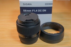 中古品 SIGMA 56mm f1.4 DC DN Contemporar 富士フイルム Xマウント用