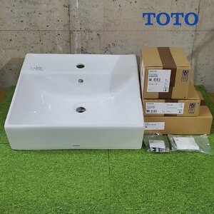 [TOTO] ベッセル式 洗面器 L710C #NW1 台付自動水栓/TLE26006J 壁掛洗面器 未使用/C3012