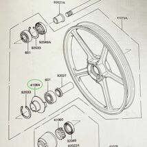 送料無料 カワサキ純正新品 Z400GP スピードメーター レシーバ メーターギア ホイール フロントホイール メーターギア 564_画像2