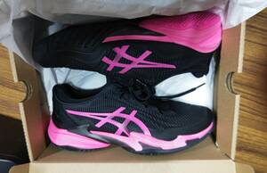 2023年春夏モデル　ASICS　COURT FF 3　コートFF3　オールコート メンズ BLACK×HOT PINK　28CM 送料無料　