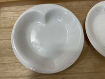 【4921】和心屋 皿2枚セット ハート型 カレー皿 プレート 食器 洋食器_画像2