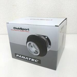 【美品】 ファナテック クイックリリース 外箱付き　FANATEC Club sport Quick Release Adapter Black　CS QRA BLK　Wheel Side