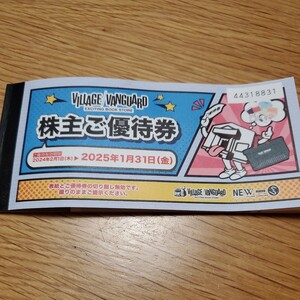 ☆★ヴィレッジヴァンガード　株主優待券綴り　12,000円分　2025年1月31日まで　即決価格　送料無料！★☆
