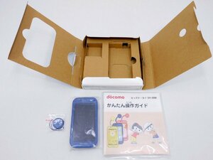 【未使用品】docomo キッズケータイ SH-03M ブルー 8GB 判定：○ eSIM 付属品完備[B178T984]