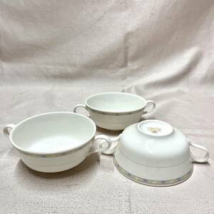 NARUMI Bone China　ナルミ　スープカップ　3客（4022）