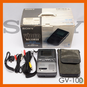 SONY　GV-100 8ミリ ビデオ ウォークマン VIDEO WALKMAN ポータブルビデオデッキ 動作未確認 ジャンク扱い