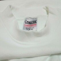 美品 USA製 80~90s ONEITA スウェット　 ホワイト　MADE IN USA_画像5