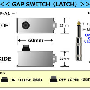 GAP-A1】アンプの機能切替【 CONTROL FOOT SWITCH/黒 】ラッチ/エフェクター用外部スイッチとして！《 LATCH/ALTERNATION 》 #LAGOONSOUNDの画像4