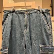 Zara ユーティリティ カーゴデニムパンツ XL_画像4