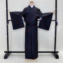 大島紬 横双 よこそ 袷 お洒落着 普段着 正絹 裄65cm 身丈159cm 美品 Bランク 2114_画像3