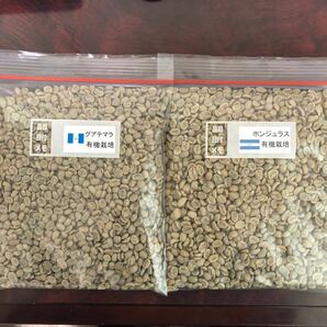コーヒー生豆有機栽培2種 ホンジュラス・ガテマラ各400g