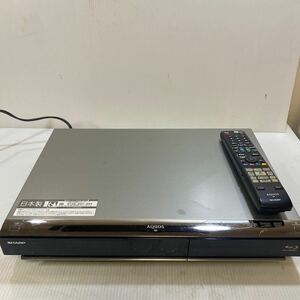 ジャンク品 シャープ SHARP BD-HDW40 2009年製 Blu-ray ブルーレイディスクレコーダー 現状 リモコン付き 現状