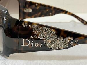 ☆　激レア品　美品　Christian Dior　クリスチャン　ディオール　STRASSY 1 ラインストーンサングラス 　ブラウン　管DDAA
