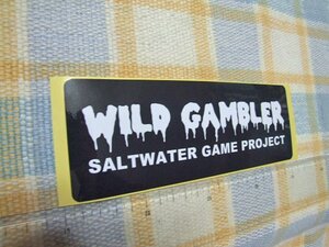 ワイルドギャンブラー/WildGambler/ステッカー/シール/黒 ※ヤフーショッピングストア/レア物商会・健美堂でも大量出品中!