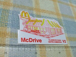 マクドナルド/McDonald's/珍しい/ステッカー/シール/A ※ヤフーショッピングストア/レア物商会・健美堂でも大量出品中!