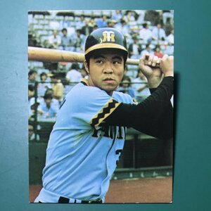 1977年　カルビー　プロ野球カード　77年　大阪版　大ー123番　阪神　掛布　　　【A73】