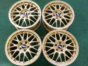 【個人宅配送不可】中古 スバル純正オプション アルミ STI BBS製 16x6.5J INSET+48 5H PCD100 鍛造 4本セット