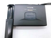 【17590】AIWA アイワ カセットプレーヤー HS-PX610 ブラック サイズ 140×80×20 充電池 ソフトケース イヤホン 付 約180ｇ 動作確認済み _画像10