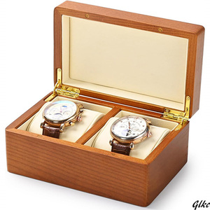 収納 持ち運び ミニ 高級 ウォッチケース 腕時計 ケース 木製 時計ケース 2本 ディスプレイ おしゃれ 雰囲気作り