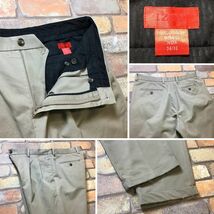 BP2-860★W92センチ位★USA古着★USAビッグサイズ★【IZOD アイゾッド】2タック コットンスラックス【W36 メンズ XL】ベージュ ゴルフ チノ_画像5