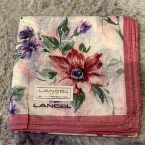 新品LANCEL ランセル　花柄　ハンカチ