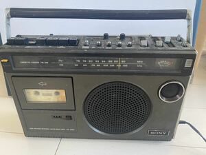 1円スタート SONY ソニー ラジオカセット CF-1980 ラジカセ 昭和レトロ オーディオ機器 通電確認済み